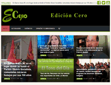 Tablet Screenshot of edicioncero.cl